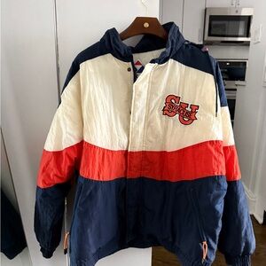 Vintage Syracuse Apex Blue, White, and Orange Varsity Jacket